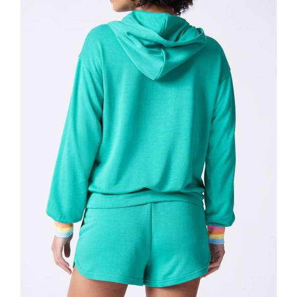 NEW PJ SALVAGE live in color hoodie in sea green - Picture 5 of 6